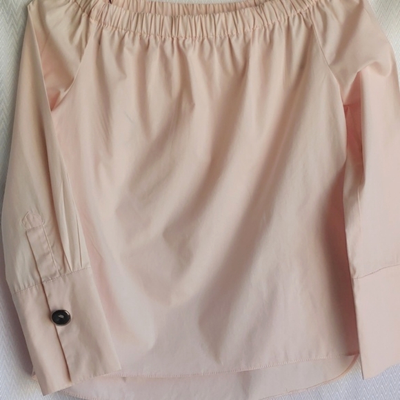 Zara Women Boatneck Pink Cotton Top in Medium - Picture 12 of 14